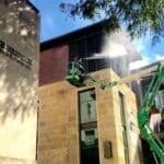 Washing the Side of a Building